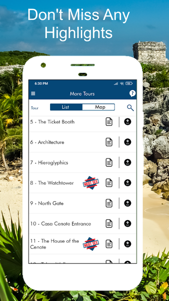 Tulum Ruins Tour Guide Cancun - Image screenshot of android app