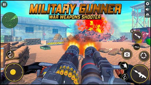 Military Gunner Guns War Weapons Shooter Simulator - Gameplay image of android game