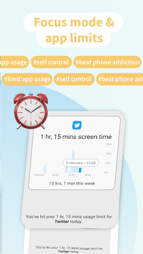 Action Dash سلامت دیجیتال و تعیین زمان و حد برای برنامه‌ها - عکس برنامه موبایلی اندروید