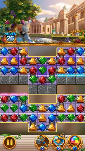 Jewel Athena: Match 3 blast - Gameplay image of android game