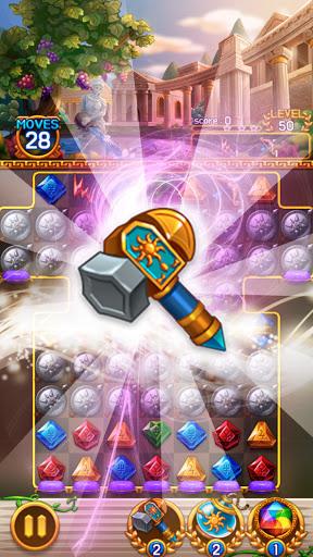 Jewel Athena: Match 3 blast - Gameplay image of android game