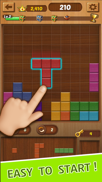 Wood Block Toy : Block Puzzle - Gameplay image of android game