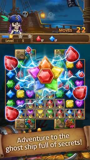 Jewels Ghost Ship: jewel games - عکس بازی موبایلی اندروید