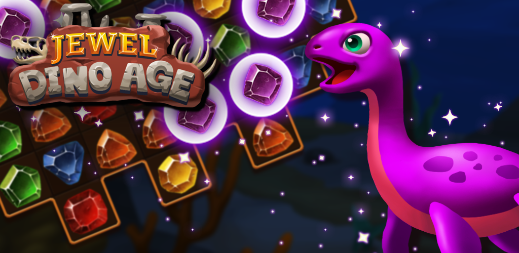 Jewels Dino Age: Match۳ Puzzle - عکس بازی موبایلی اندروید
