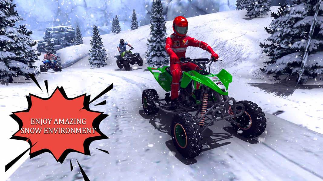 offroad quad bike racing game - Gameplay image of android game