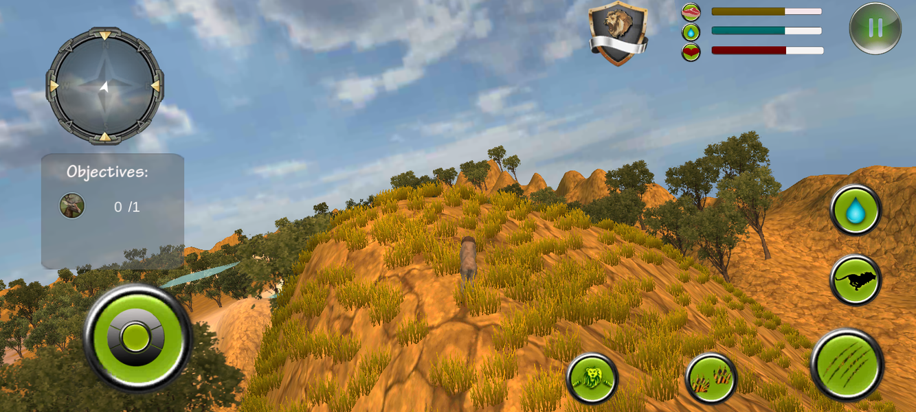 Lion King Games 3D: Lion game - Gameplay image of android game