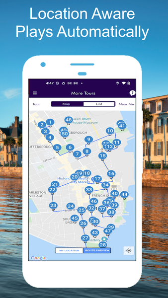 Charleston GPS Audio Guide - عکس برنامه موبایلی اندروید