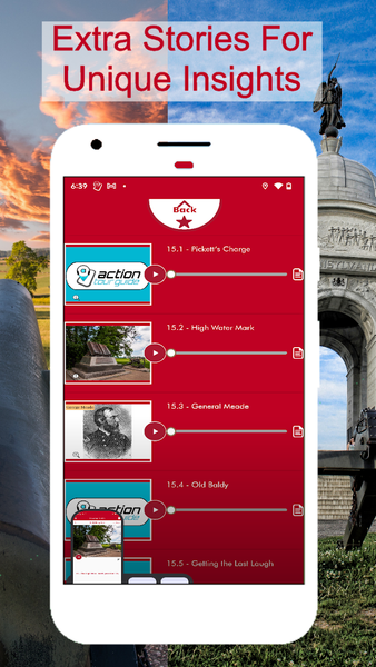 Gettysburg Battle Auto Tour - Image screenshot of android app