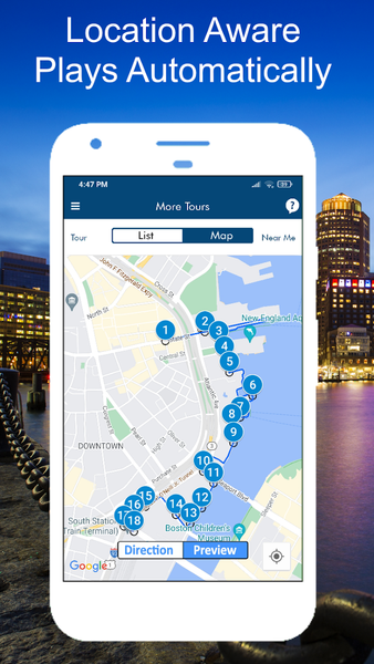 Boston Harborwalk Tour Guide - Image screenshot of android app