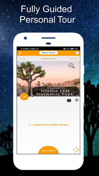 Joshua Tree National Park Tour - Image screenshot of android app