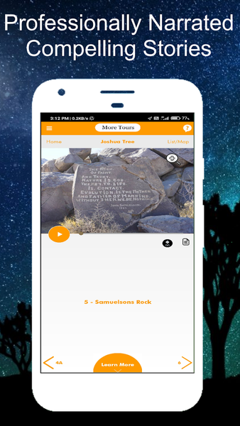 Joshua Tree GPS Audio Tour - عکس برنامه موبایلی اندروید