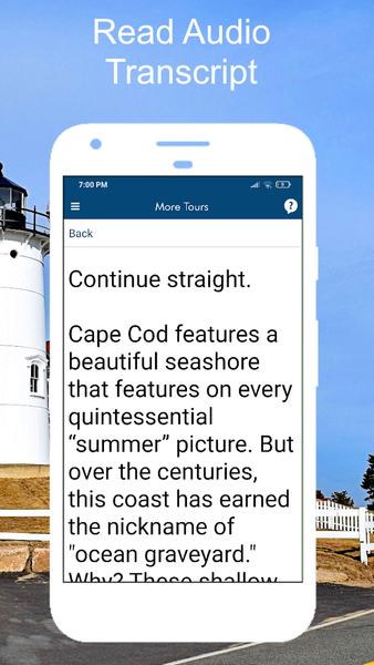 Cape Cod GPS Audio Tour Guide - Image screenshot of android app