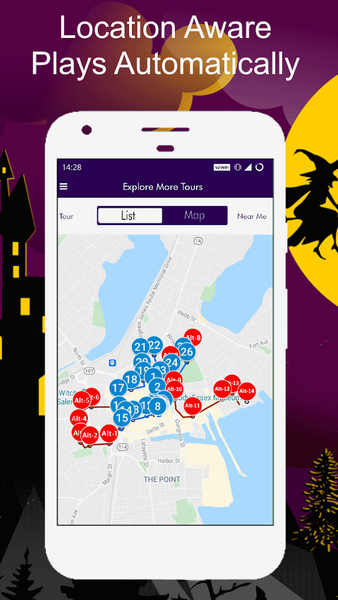 Salem Witch Trials Tour Guide - Image screenshot of android app
