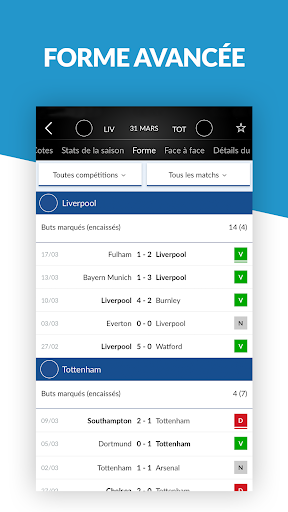 Match en Direct - Live Score - عکس برنامه موبایلی اندروید