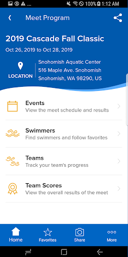 Meet Mobile: Swim - Image screenshot of android app