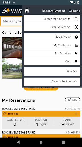 ReserveAmerica Camping - عکس برنامه موبایلی اندروید