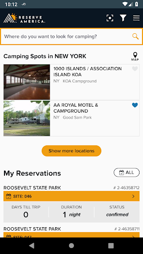 ReserveAmerica Camping - عکس برنامه موبایلی اندروید