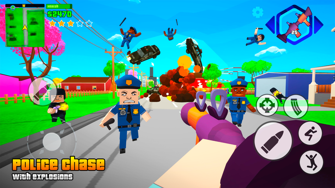 Gangs Wars: Pixel Shooter RP - Gameplay image of android game