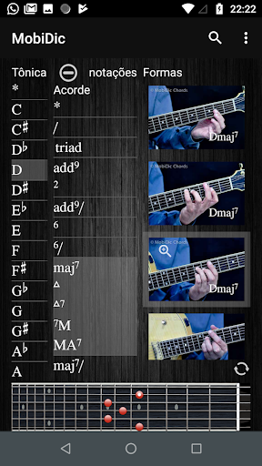 MobiDic Guitar Chords - Image screenshot of android app