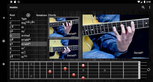 Mobidic Guitar Chords - Image screenshot of android app
