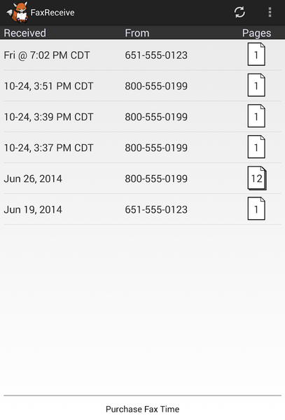 FaxReceive - receive fax phone - عکس برنامه موبایلی اندروید
