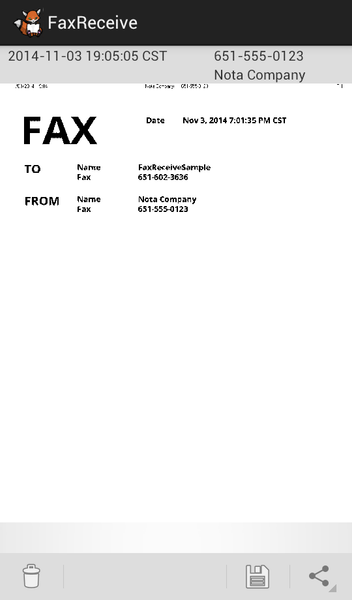 FaxReceive - receive fax phone - عکس برنامه موبایلی اندروید