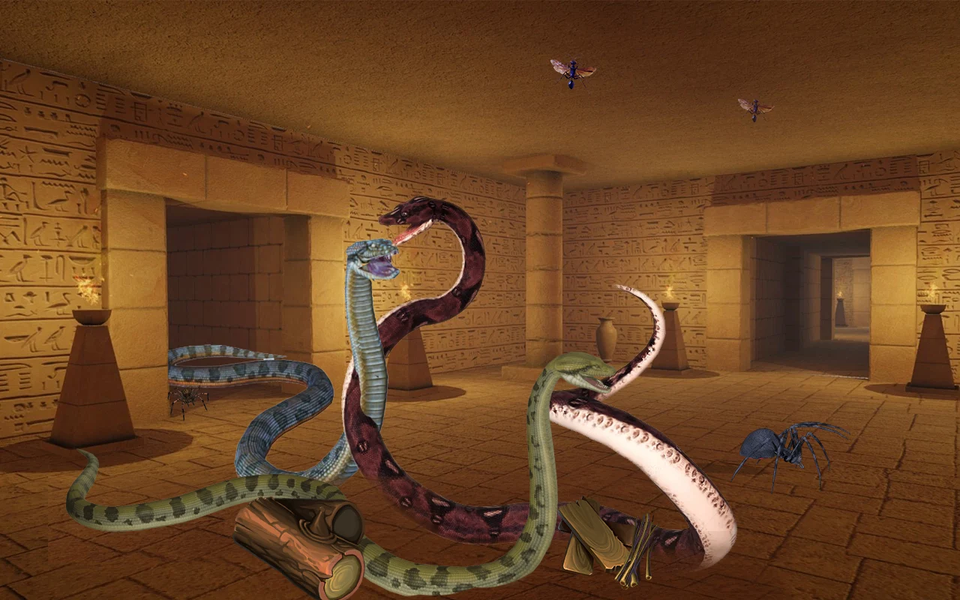 Angry Anaconda vs wild Snakes - Gameplay image of android game