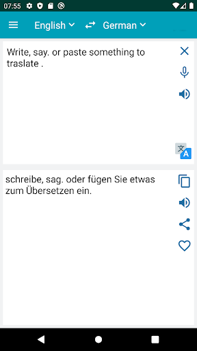 Translate - Image screenshot of android app