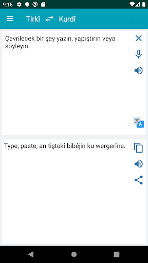 Türkçe Kürtçe Çeviri - Image screenshot of android app