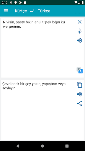 Türkçe Kürtçe Çeviri - Image screenshot of android app