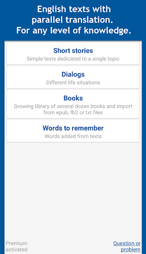 English books, multilingual parallel dictionaries - عکس برنامه موبایلی اندروید