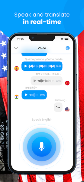 Voice & Language Translator - عکس برنامه موبایلی اندروید