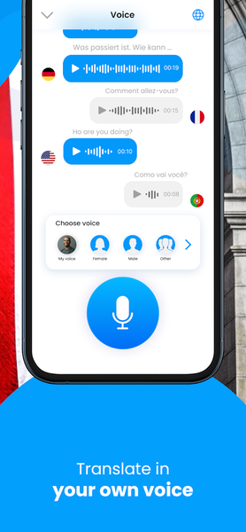 Voice & Language Translator - عکس برنامه موبایلی اندروید