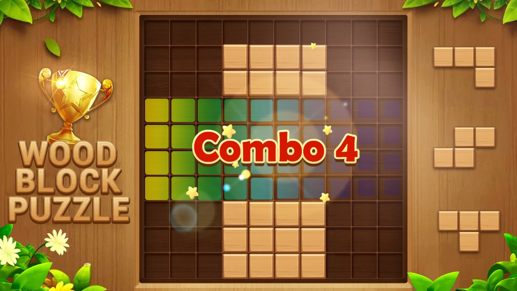 Wood Block Puzzle Addictive - Gameplay image of android game