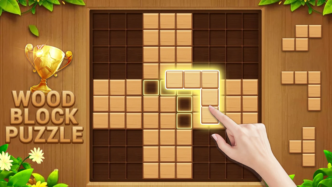 Wood Block Puzzle Addictive - Gameplay image of android game