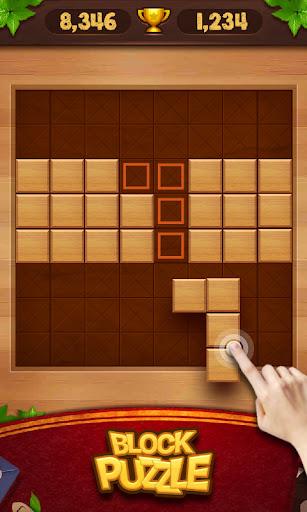 Wood Block Puzzle – چورچین چوبی - Gameplay image of android game