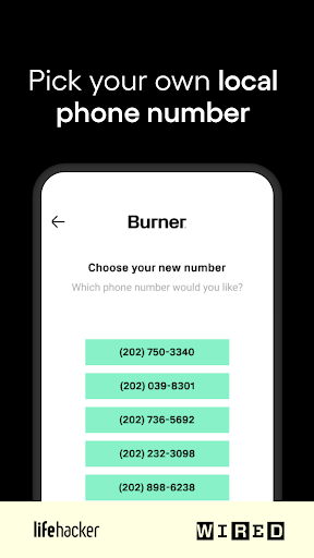 Burner: Second Phone Number - Image screenshot of android app