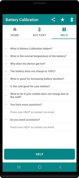 Battery Calibration Helper - عکس برنامه موبایلی اندروید
