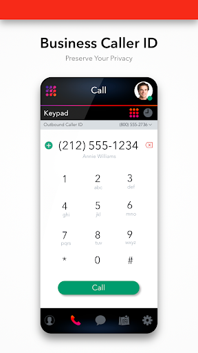 Linked Phone Business Number - Image screenshot of android app
