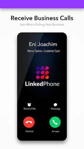 Linked Phone Business Number - Image screenshot of android app
