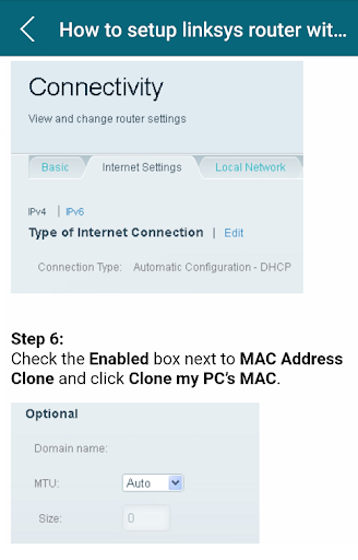 Linksys Modem Guide - Image screenshot of android app