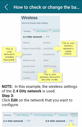 Linksys Modem Guide - عکس برنامه موبایلی اندروید