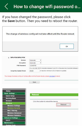 tp link modem router guide - Image screenshot of android app