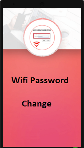wifi password change guide - Image screenshot of android app