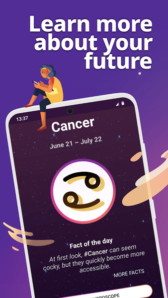Cancer Horoscope & Astrology - Image screenshot of android app