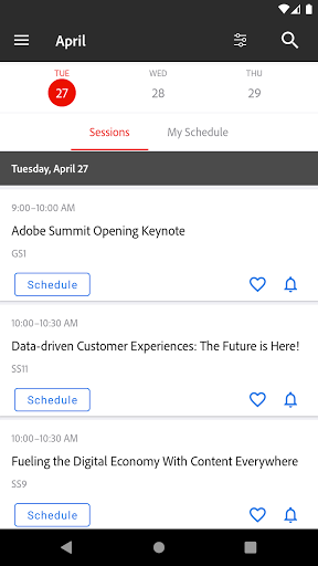 Adobe Summit 2024 - Image screenshot of android app