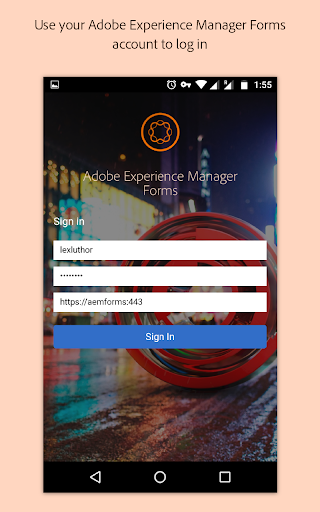 Adobe Experience Manager Forms - Image screenshot of android app