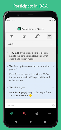 Adobe Connect - عکس برنامه موبایلی اندروید