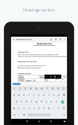 Adobe Fill & Sign - Image screenshot of android app