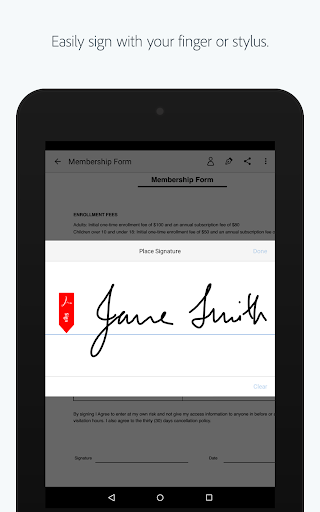 Adobe Fill & Sign - Image screenshot of android app